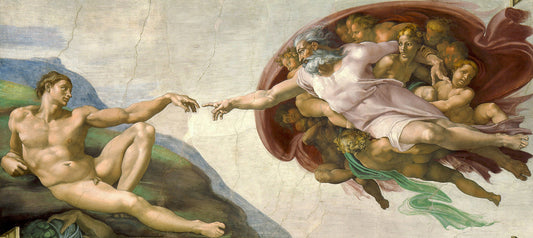 The Creation of Adam by Michelangelo Buonarroti Art Print