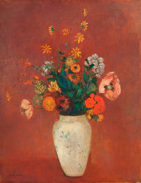 Bouquet in a Chinese Vase by Odilon Redon Art Print
