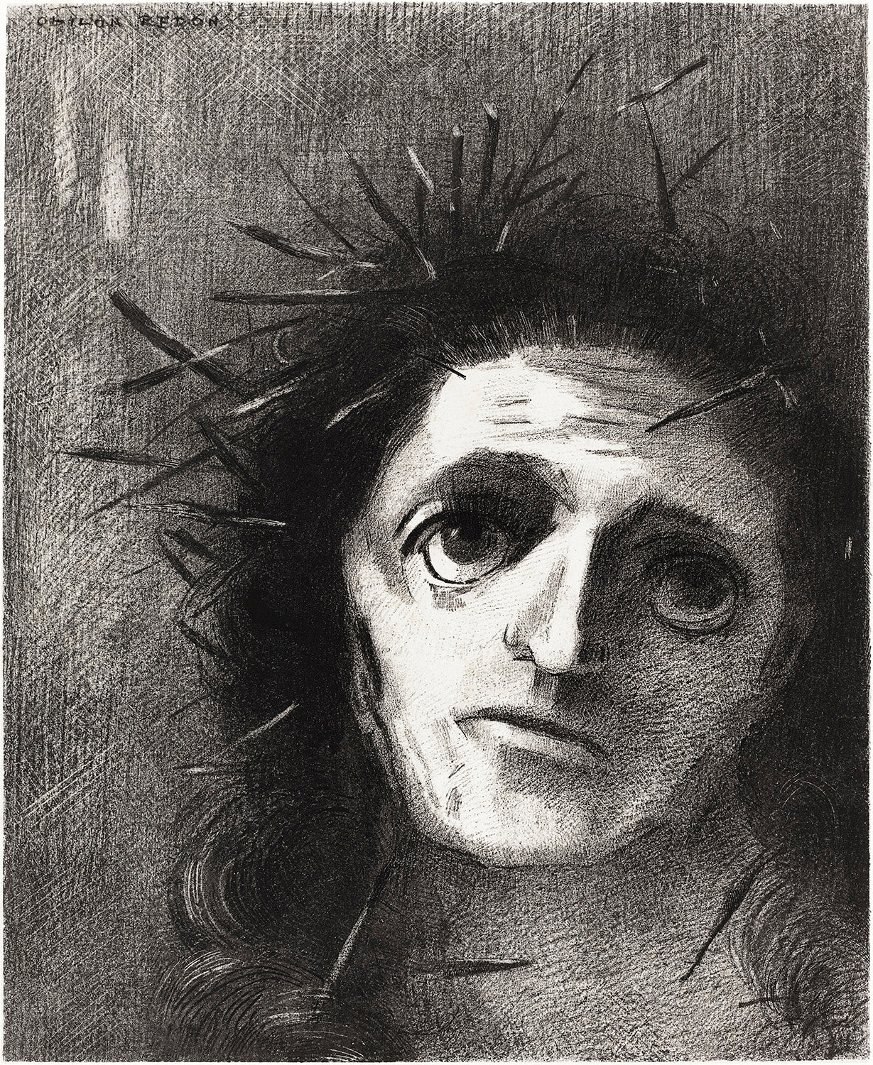 Christ by the Flower by Odilon Redon Art Print