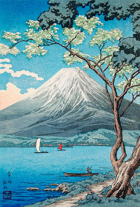 Mount Fuji from Lake Yamanaka by Hiroaki Takahashi Art Print