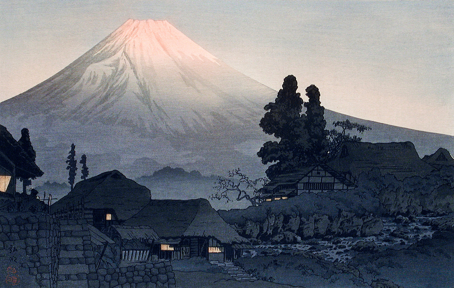 Mount Fuji From Mizukubo by Hiroaki Takahashi Art Print