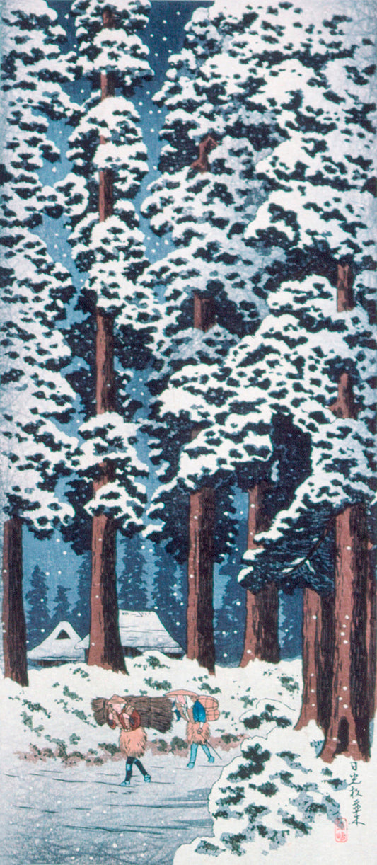 Cedar Tree-Lined Road at Nikko by Hiroaki Takahashi Art Print