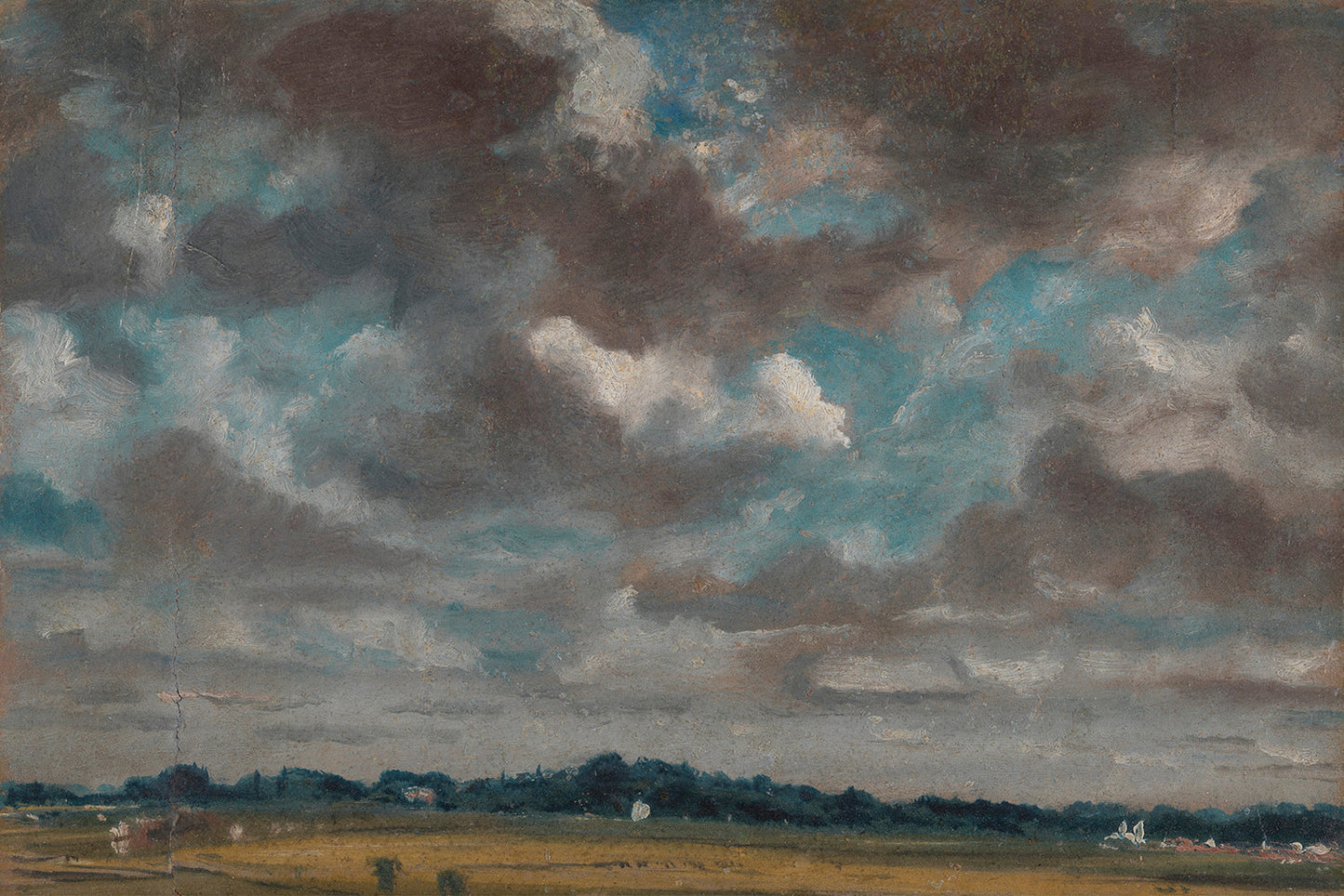 Extensive Landscape with Grey Clouds by John Constable Art Print