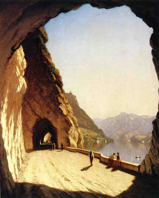 Galleries of the Stelvio, Lake Como by Sanford Robinson Gifford Art Print