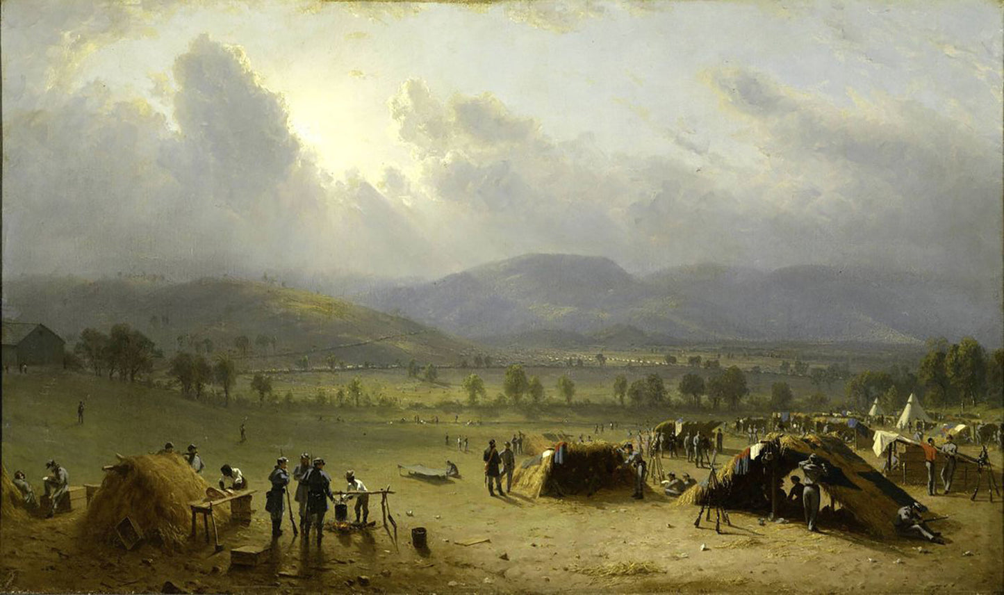Camp of the Seventh Regiment, near Frederick, Maryland, in July 1863 by Sanford Robinson Gifford Art Print