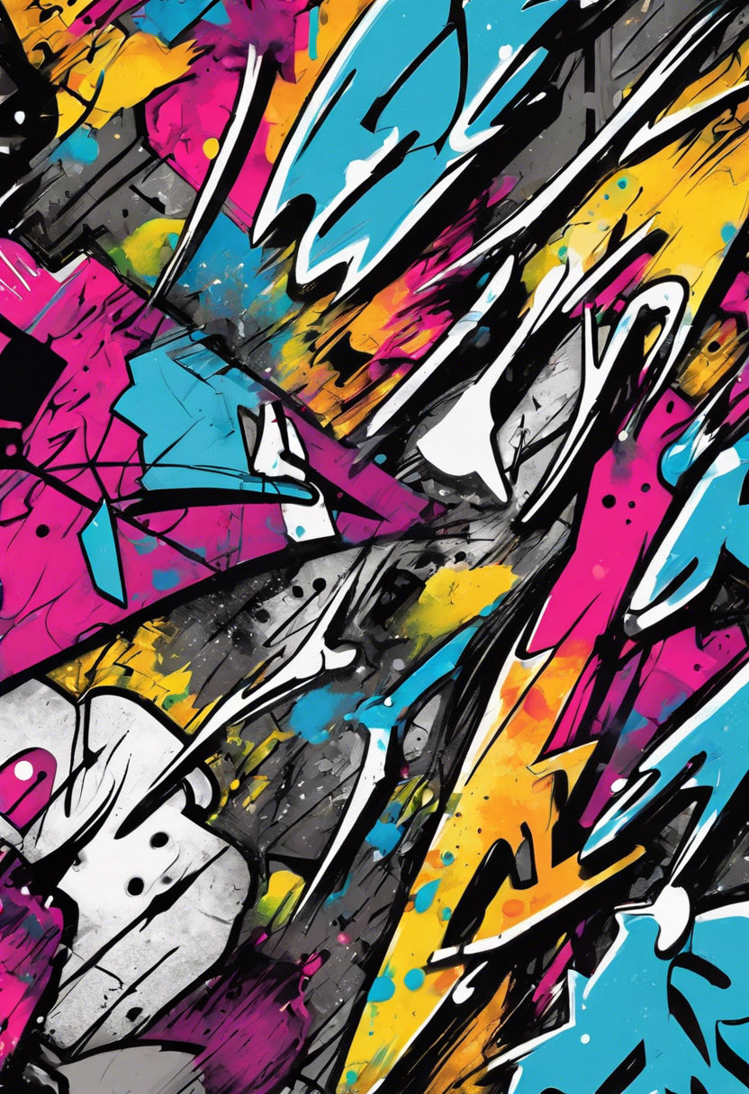 Abstract Graffiti Art Digital Painting Art Print