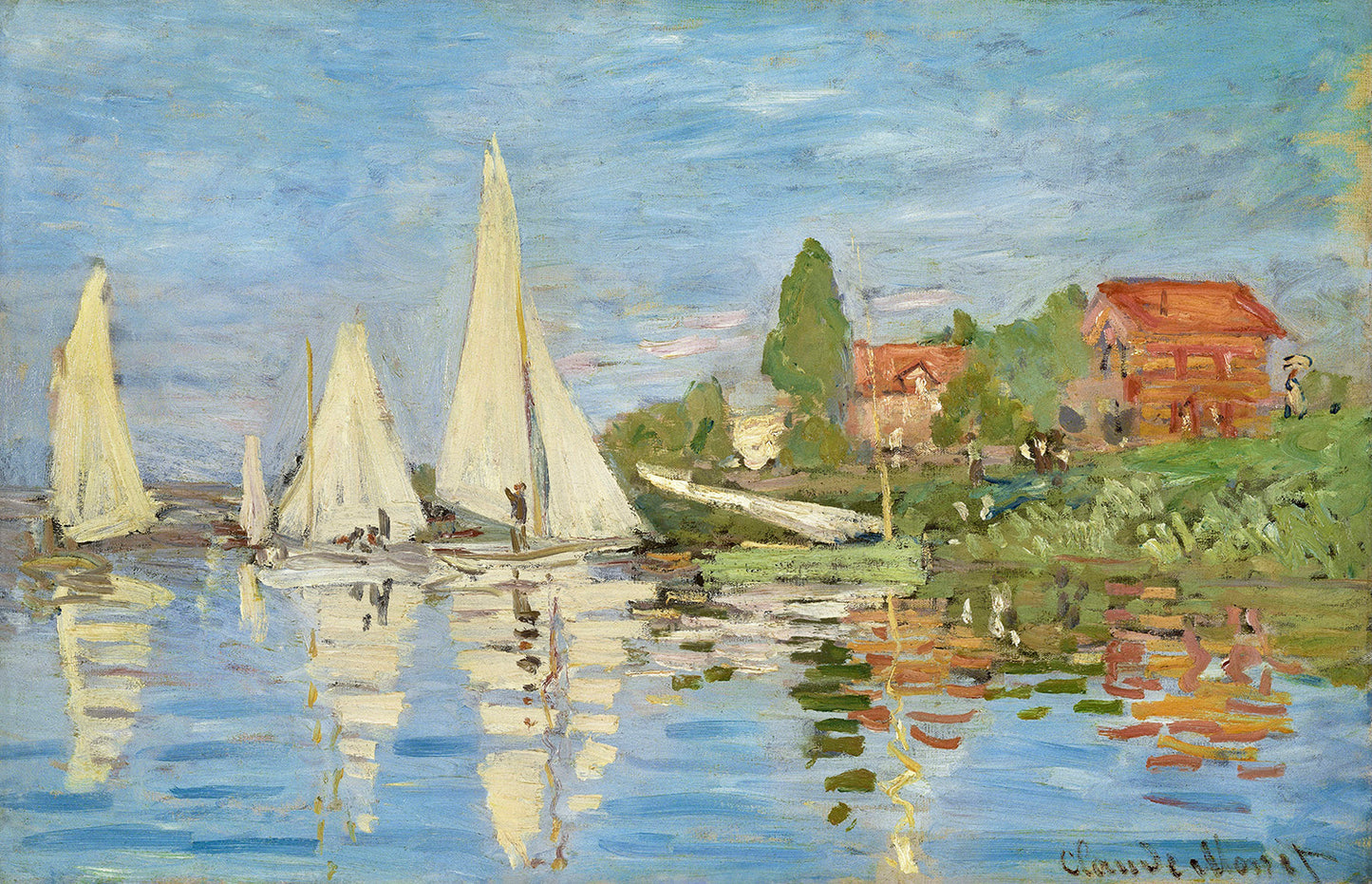 Regattas at Argenteuil by Claude Monet