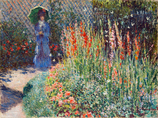 Rounded Flower Bed by Claude Monet