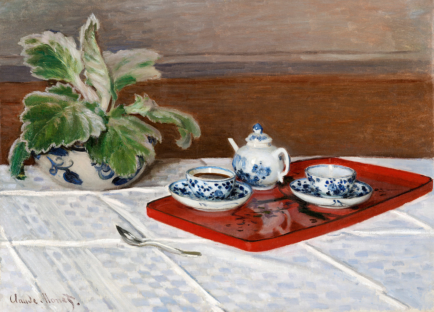 Still Life, Tea Service by Claude Monet