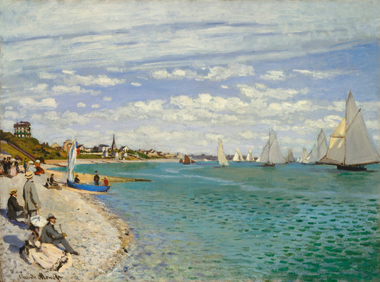 Regatta at Sainte-Adresse by Claude Monet