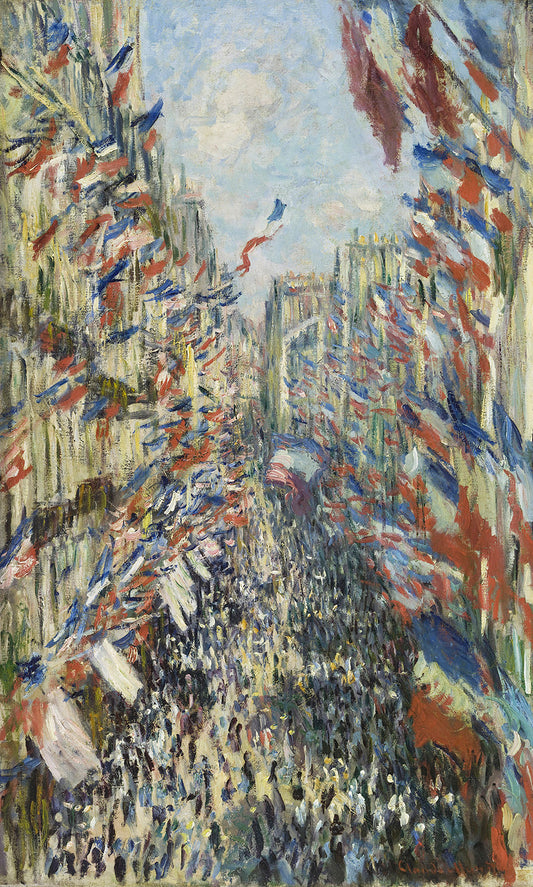 The Rue Montorgueil by Claude Monet