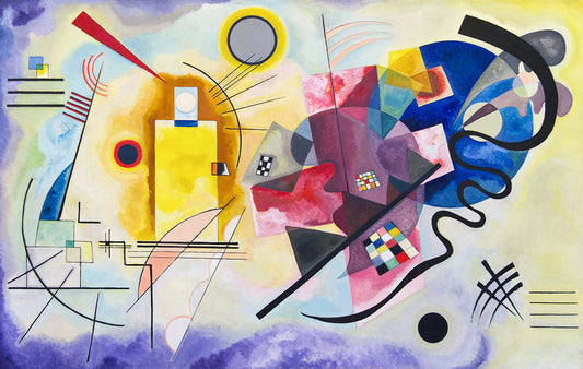 Yellow-Red-Blue abstract painting by Wassily Kandinsky
