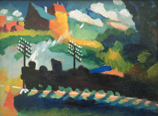 Railroad at Murnau by Wassily Kandinsky