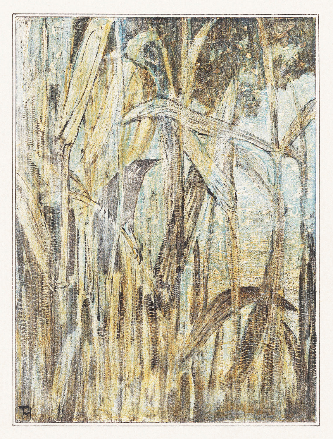 Vogel in het riet by Theo van Hoytema