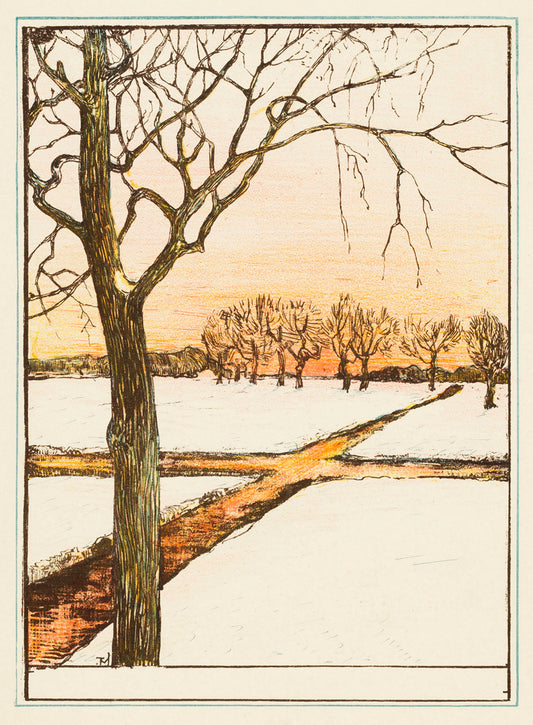 Sneeuwlandschap by Theo van Hoytema