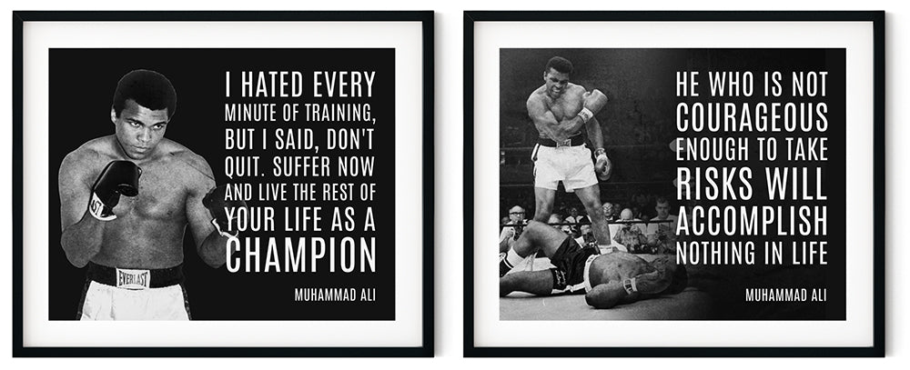 Muhammad Ali Canvas Print Quotes (Set of 2 Canvas Prints)
