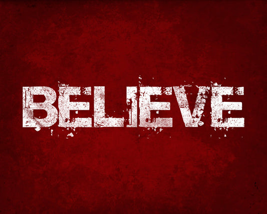 Believe, removable wall decal