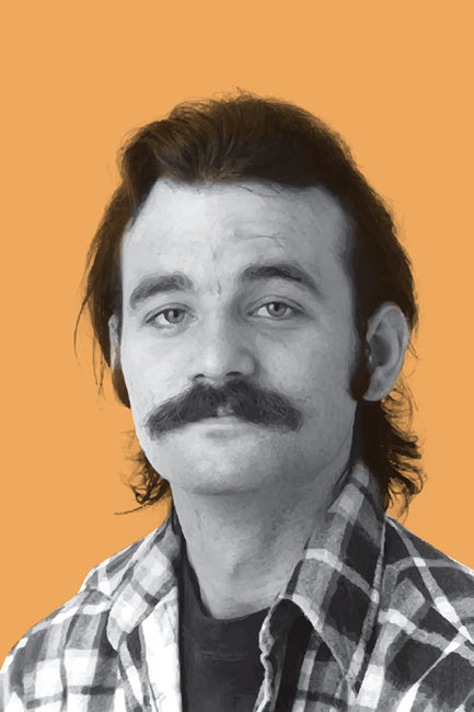 Young Bill Murray Mustache, poster print