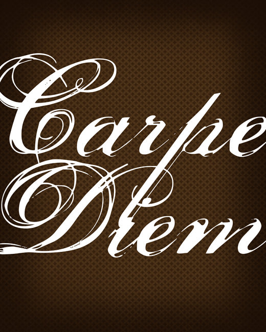 Carpe Diem, premium art print (dark chocolate)
