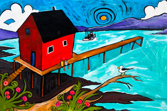 Coastal Fishing Retreat by Ben Mann Poster Print