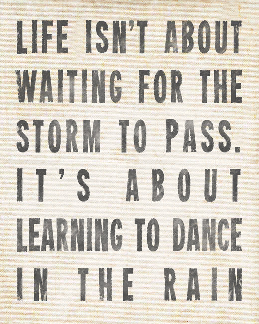 Dance In The Rain, premium art print (antique white)