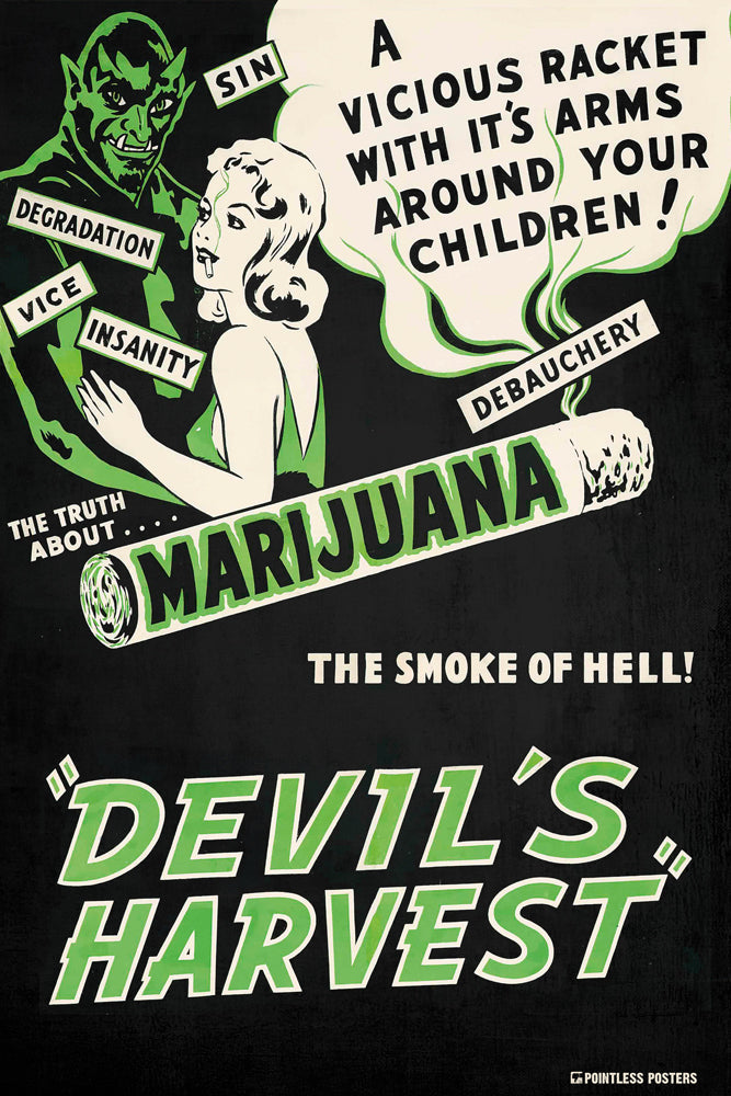 Devil's Harvest Vintage Movie Poster