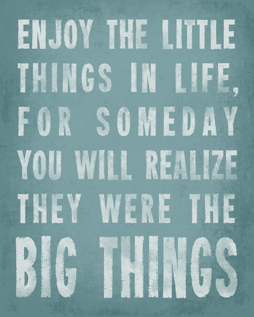Enjoy The Little Things (sea breeze), removable wall decal