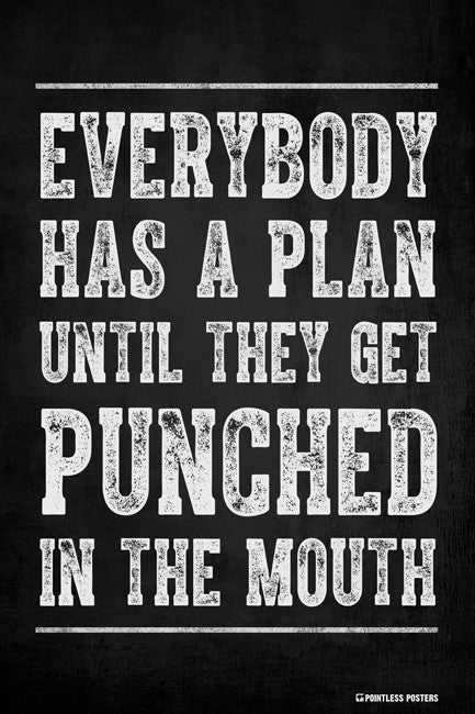 Everybody Has A Plan Until They Get Punched In The Mouth Poster