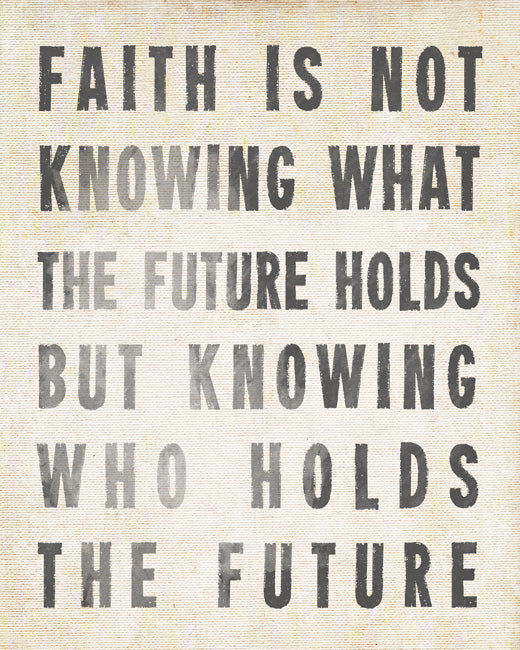 Faith Is, premium art print (antique white)