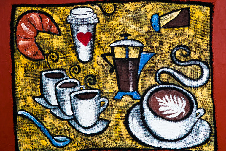 French Press And Friends by Ben Mann Poster Print