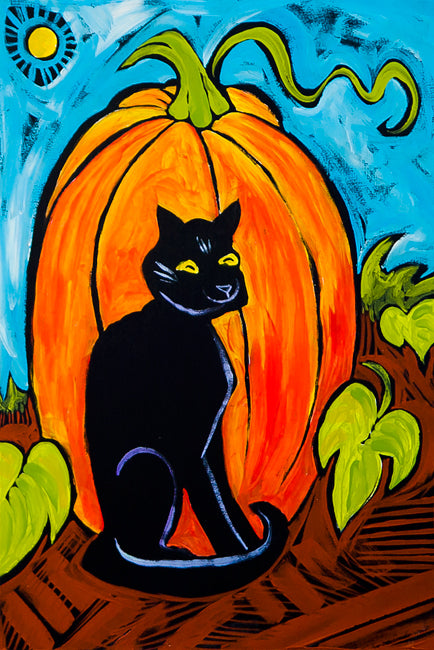 Halloween Cat by Ben Mann Poster Print