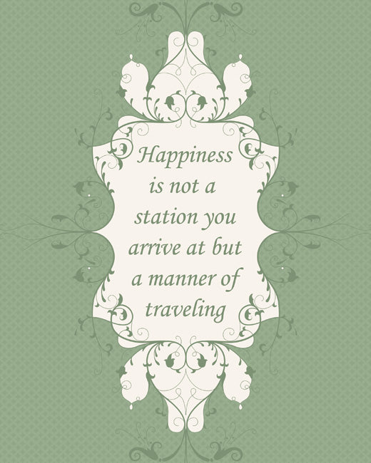 Happiness Is Not, premium art print (pale green)