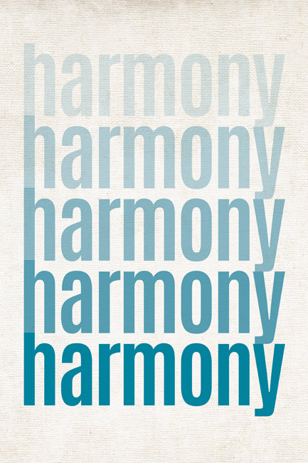 Harmony, ombre poster print