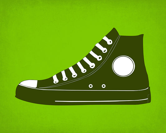 High Top Green, pop art print