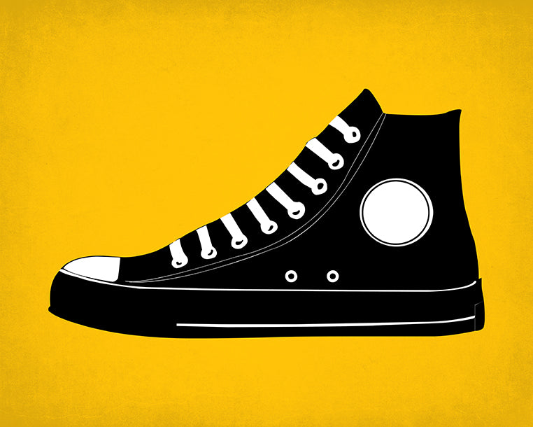 High Top Yellow, pop art print