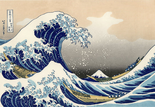 The Great Wave Off Kanagawa by Katsushika Hokusai, art print
