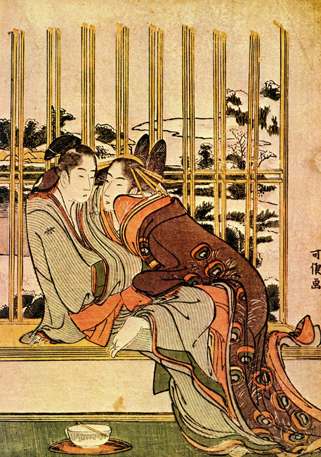 Couples by Katsushika Hokusai, art print