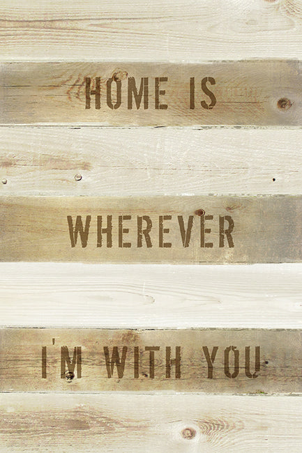 Home Is Wherever I'm With You, motivational poster