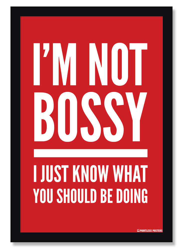 I'm Not Bossy, I Just Know What You Should Be Doing Poster