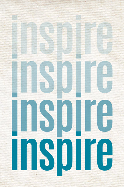 Inspire, ombre poster print