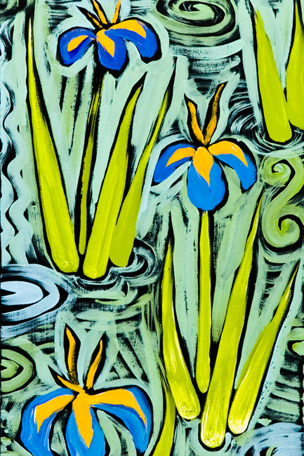 Iris Pond by Ben Mann Poster Print