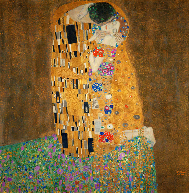 The Kiss by Gustav Klimt, removable wall decal