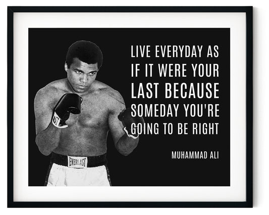 Muhammad Ali Canvas Art Live Everyday