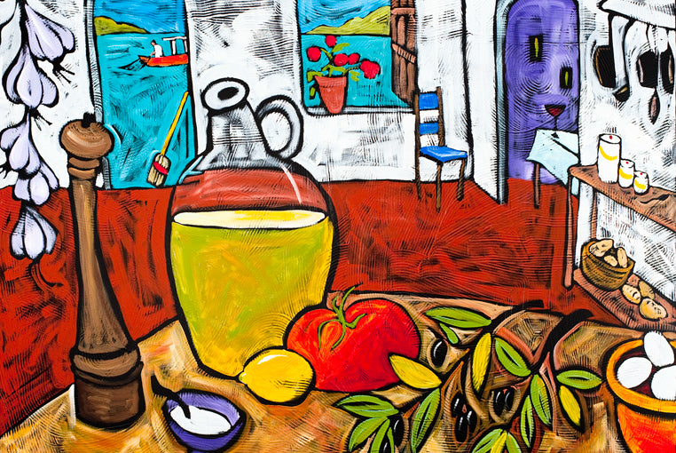Mediterranean Kitchen by Ben Mann Poster Print
