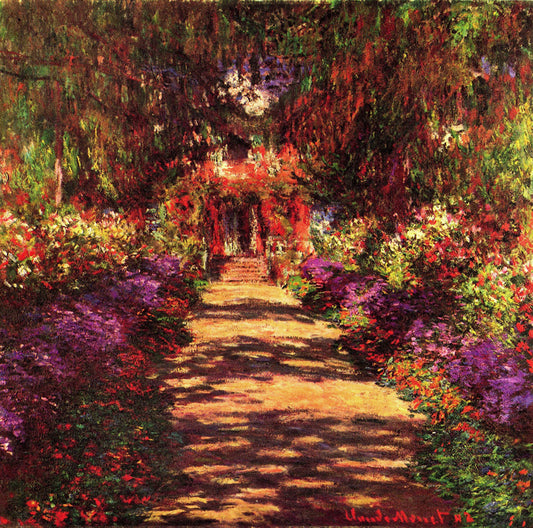 Path in Monet's Garden (Giverny) by Claude Monet, removable wall decal