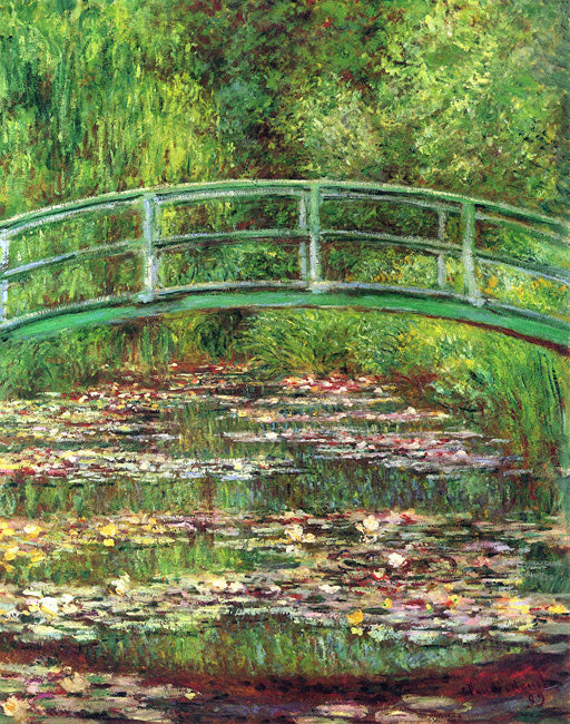 The Waterlily Pond with the Japanese Bridge by Claude Monet, removable wall decal