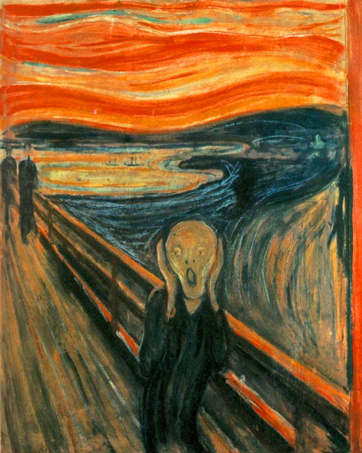 The Scream by Edvard Munch, removable wall decal