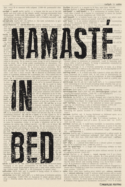 Namaste In Bed (dictionary background) Poster