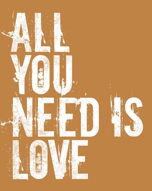 All You Need Is Love, premium art print (copper)