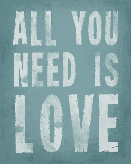 All You Need Is Love (sea breeze), removable wall decal